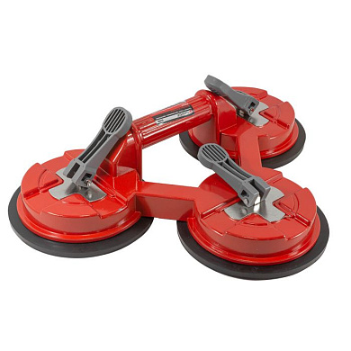 Съемник стекол трехзажимной с присосками, диам. 145 мм, алюминий Forsage F-63406