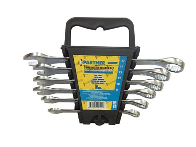Набор ключей комбинированных, 6 пр., 8-17 мм Partner PA-3006MP