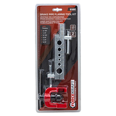 Набор инструментов для развальцовки трубок 2 пр ForceKraft FK-656E