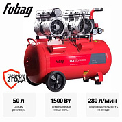 Компрессор безмасляный коаксиальный малошумный OLS 280/50 CM 2 Fubag 8641820