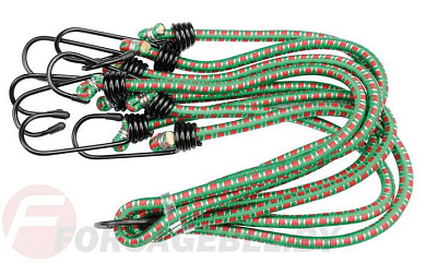 Стяжка резиновая в оплетке для багажа d8ммх80 см. 8 крючков Vorel 82301