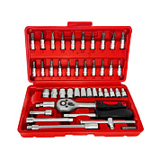Набор инструментов 1/4" 46 пр 6-гр Horex GTY1230