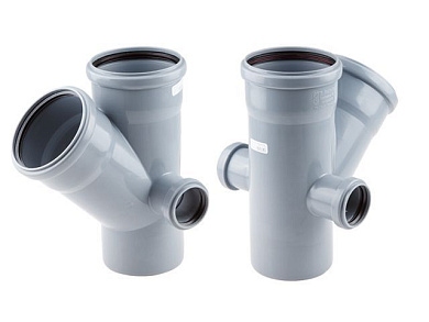 Крестовина двухпл. ВК 110/110х45/50/50 РТП, для внутренней канализации РосТурПласт 36532