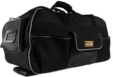 Сумка дорожная для инструмента с плечевым ремнем и выдвижной ручкой, водостойкая 90 л JCB JCB-18VKB