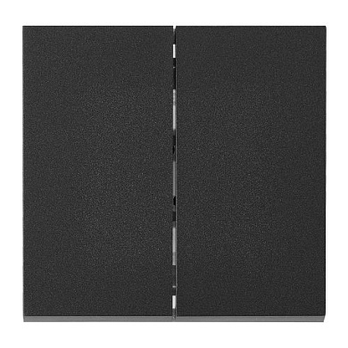 Выключатель 2 клав. проходной, скрытый, 10А графит, Carre, Bylectrica С(6+6) 10-3663 графит