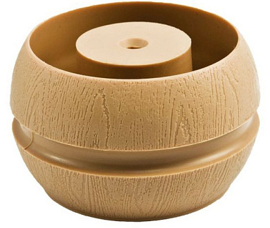 Опора меб. пласт. бочонок h50 бук (5342) PL 11058