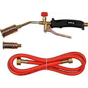 Горелка газовая кровельная 370 мм с гибким шлангом и 2-мя насадками 25, 30 мм Yato YT-36740