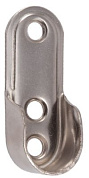 Держатель трубы овальной (сталь), никель AKS 22710
