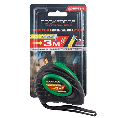 Рулетка 3 м х 16 мм RockForce RF-5096P3316