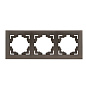 Валенсия Рамка 3-местная графит EKF EWM-G-303-60