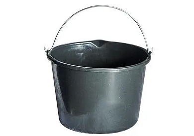 Ведро строительное 20 л, черное Агростройлидер САД-13.07/1