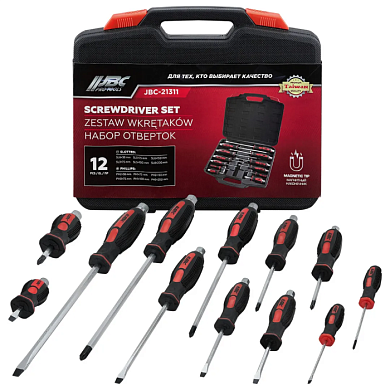 Набор ударных отверток PH, SL 12 пр JBC JBC-21311