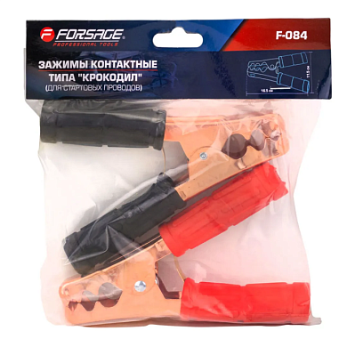 Зажимы контактные типа ''крокодил'', для стартовых проводов 16.5х11.5 см Forsage F-084