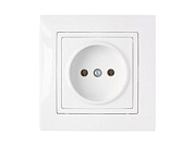 Розетка 1-ая (скрытая, б/з) белая, Уют, Bylectrica РС16-344