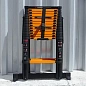 Стремянка телескопическая алюм. бытовая 4.1 м, 14+14 ступ. ISMA ISMA-UP410-2