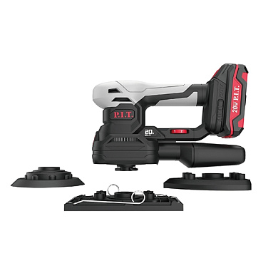 Шлифмашина многофункциональная аккум. SOLO, 20В, 6000-12000об/мин, 3 подошвы PIT PSP20H-187A