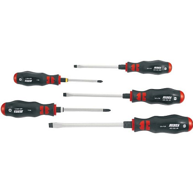 Набор отверток ZEBRA 2K, ударных с усилителем, 5шт. WÜRTH 061393225