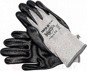 Перчатки рабочие серые Polister/Nitryl Yato YT-7477