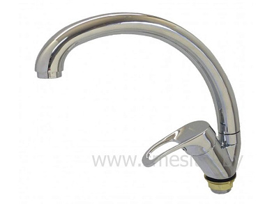 Смеситель для кухни, цинк, хром Wisent W59215