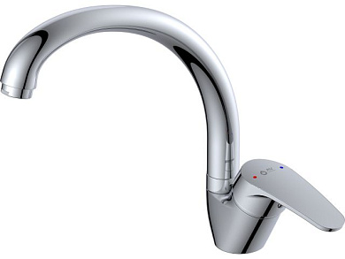 Смеситель для кухни, Lt D40, серия ROM, высота излива - 192 мм, длина излива - 194 мм излив поворотный, G-образный. AV Engineering AVROM4-A109-559