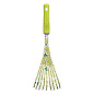 Грабли веерные 9 - зубые, 75 х 385 мм, стальные, пластиковая рукоятка, Flower Green, Palisad 62042