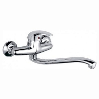 Смеситель для кухни настенный, цинк, хром Ledeme L4629-B