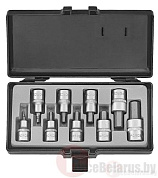 Набор головок-бит HEX 4-17мм 9 пр. 1/2'' Force 4101