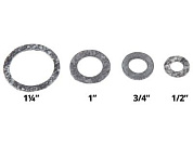 Прокладка паронитовая 3/4 ПМБ (маслобензостойкий) 24х14 h-2 мм Симтек 2-0019