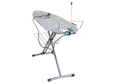 Доска гладильная BEST, металл 1220х400, подставка п/утюг, удлинитель, полка, цвета в ассортименте NIKA НБ