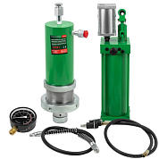 Цилиндр гидравлический для пресса в комплекте со станцией гидравлической и манометром 30 т RockForce RF-0101-3Q