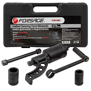 Гайковерт ручной с редуктором 1:68, 5800 Н/м, 1", головки 32, 33 мм, L310 мм Forsage F-3411384