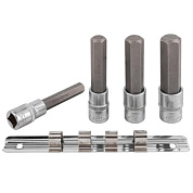 Набор головок-бит HEX 1/2'' 4 пр. Forsage F-40917L