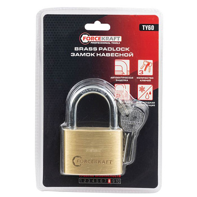 Замок навесной ForceKraft FK-TY60
