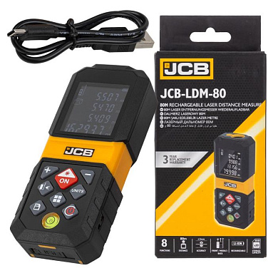 Дальномер лазерный 80 м JCB JCB-LDM-80
