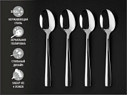 Набор ложек столовых, 4 шт., глянцевый, серия Majestic,
