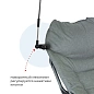 Шезлонг с зонтиком ForceKraft FK-FG-HY-8008BL-Z GRAY