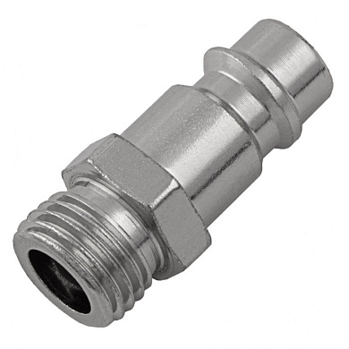 Ниппель универсальный быстросъемный (''папа''), 1/4, внешняя резьба, 2 шт, Stels 57053