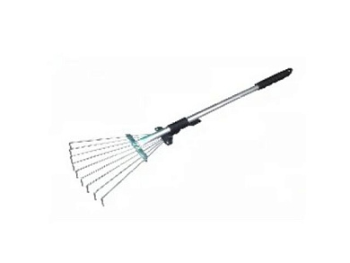 Грабли веерные раздвижные малые "Лидер" с мет. Черенком ХОЗЛИДЕР 101371