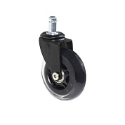 Колесо меб. SKATE d75 со штоком, черный PRIME by AKS 114099