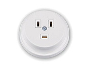 Розетка силовая РС32-076 (1-ая к электроплите (скрытая, с/з) белая (для В32-071)) Bylectrica РС32-076