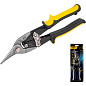 Ножницы по металлу Deli YS EDL20031, 250 мм, левый рез, черный, желтый