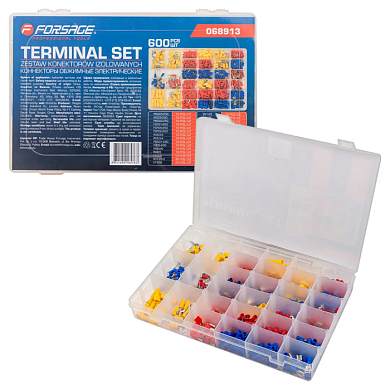 Коннекторы обжимные электрические 600 шт Forsage F-068913