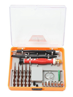 Отвертка ювелирная с комплектом бит и головок для точных работ 22 пр. BaumAuto BM-30314122