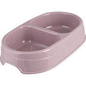 Миска для кошек и собак двойная 2х0,3 л. Полимербыт 4391500