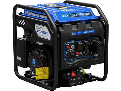 Электростанция, генератор инверторный бензиновый PE-7000ESI, инверторный, электростарт, 5.5 кВт, 230 В, автозапуск*, бак 15 л ECO EC1710-2