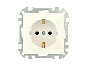 Розетка 1-ая (скрытая, с/з) бежевая, Стиль, Bylectrica РС16-525 бежевый