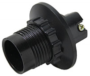 Патрон карболитовый с кольцом Е14 черный без наклейки EKF LHC-E14-r