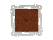 Выключатель 1-клав., скрытый, без рамки, пруж. зажим, орех, RITA, 10 A, 250 V, IP 20, Mutlusan 22004010157