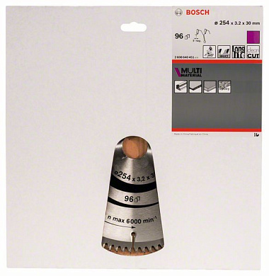 Пильный диск Multi Material 160х20/16 мм Z42 BOSCH 2608640503