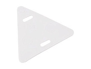 Бирка кабельная "У-136", Треугольник, белая, 100 шт/уп., REXANT 07-6236